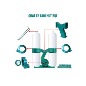 Quạt hút bụi túi vải sò nhôm Daisy DYSN